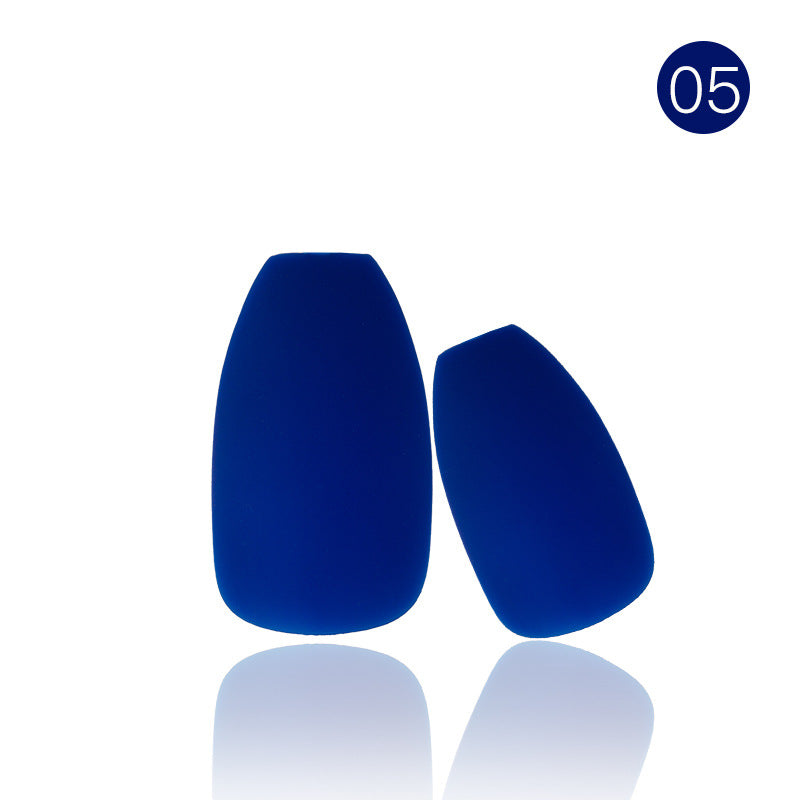 Wholesale Matte Full Sticker Solid Color Plastic Nail Stickers